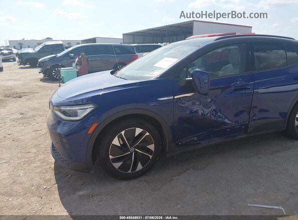WVGTMPE28MP056037 2021 VOLKSWAGEN ID.4 Blue Widok z przodu