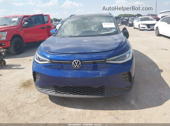 WVGTMPE28MP056037 2021 VOLKSWAGEN ID.4 Blue Widok zestawu wskaźników