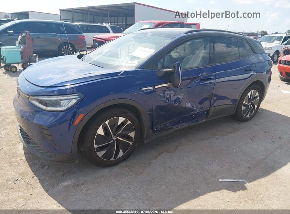 WVGTMPE28MP056037 2021 VOLKSWAGEN ID.4 Blue Przód lewy