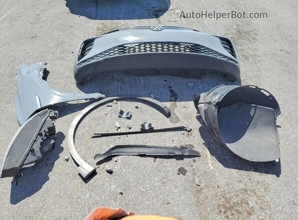 WVGTMPE28NP050370 2022 VOLKSWAGEN ID.4 Gray VIN კოდის სტიკერის ხედი