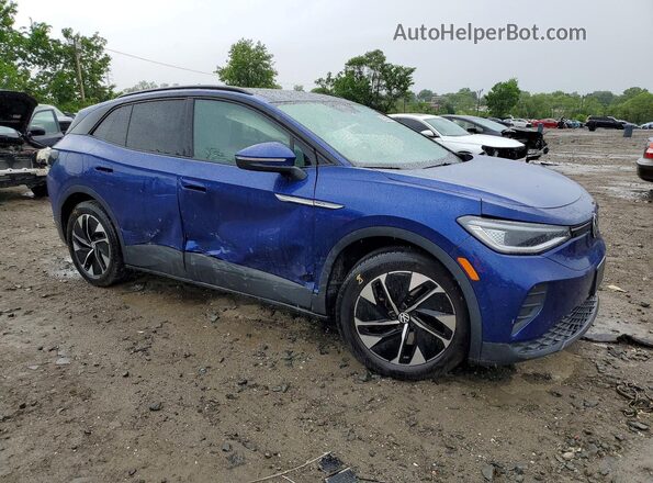 WVGTMPE29NP044254 2022 VOLKSWAGEN ID.4 Blue Delantero derecho