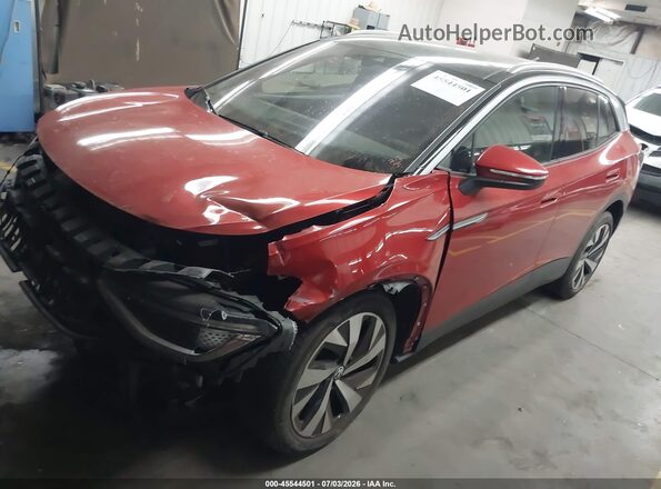 WVGUNPE20NP062515 2022 VOLKSWAGEN ID.4 Red Առջևի ձախ երեք քառորդ տեսարան