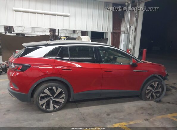 WVGUNPE20NP062515 2022 VOLKSWAGEN ID.4 Red Սալոնի 360 աստիճան տեսք