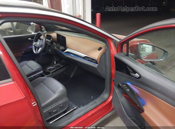 WVGUNPE20NP062515 2022 VOLKSWAGEN ID.4 Red Սալոնի դիմացի տեսք