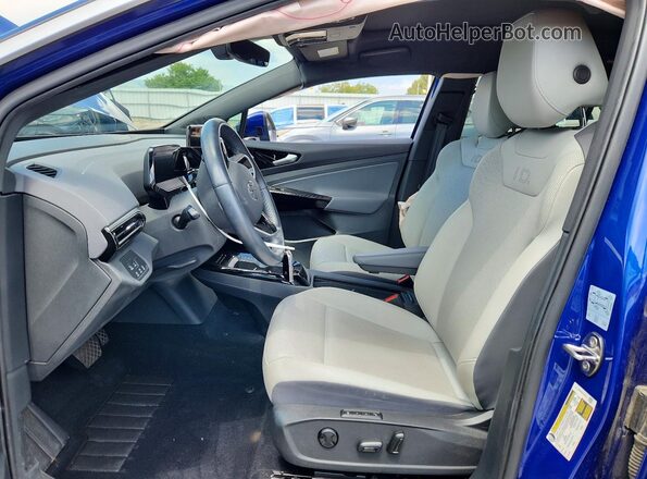 WVGUNPE27MP061571 2021 VOLKSWAGEN ID.4 Blue Vista interior delantera