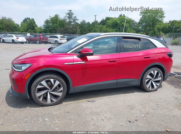 WVGUNPE28MP058937 2021 VOLKSWAGEN ID.4 Red Սալոնի հետևի տեսք