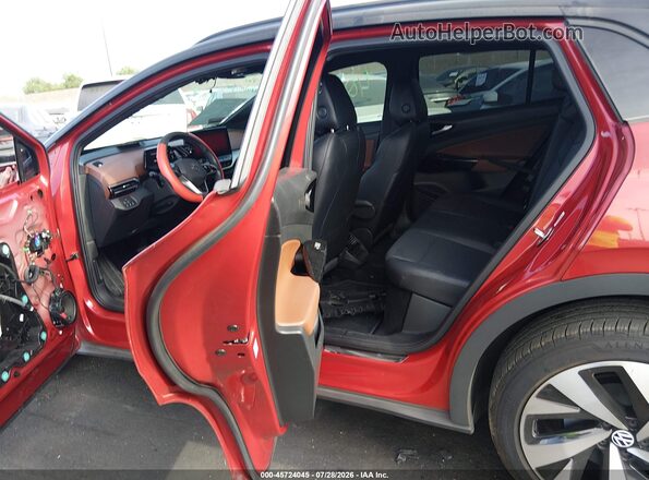 WVGUNPE2XNP035760 2022 VOLKSWAGEN ID.4 Burgundy Widok naklejki z numerem VIN