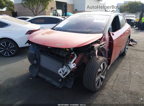 WVGUNPE2XNP035760 2022 VOLKSWAGEN ID.4 Burgundy Widok z przodu