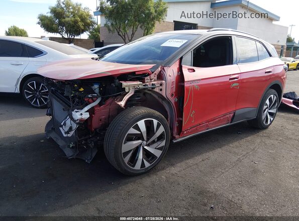 WVGUNPE2XNP035760 2022 VOLKSWAGEN ID.4 Burgundy Przód lewy