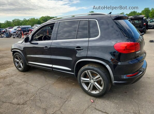WVGUV7AX1HK009096 2017 VOLKSWAGEN TIGUAN Black Tył lewy