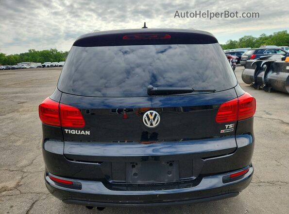 WVGUV7AX1HK009096 2017 VOLKSWAGEN TIGUAN Black Widok z tyłu