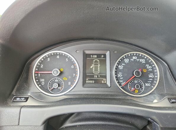 WVGUV7AX1HK009096 2017 VOLKSWAGEN TIGUAN Black Widok zestawu wskaźników