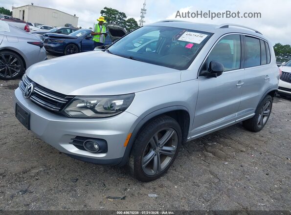 WVGUV7AX2HW509602 2017 VOLKSWAGEN TIGUAN Silver წინა მარცხენა ხედი სამი მეოთხედიდან