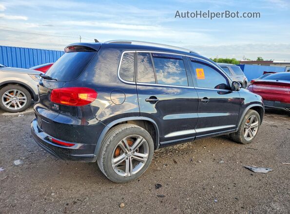 WVGUV7AX7HW504895 2017 VOLKSWAGEN TIGUAN Black Tył prawy