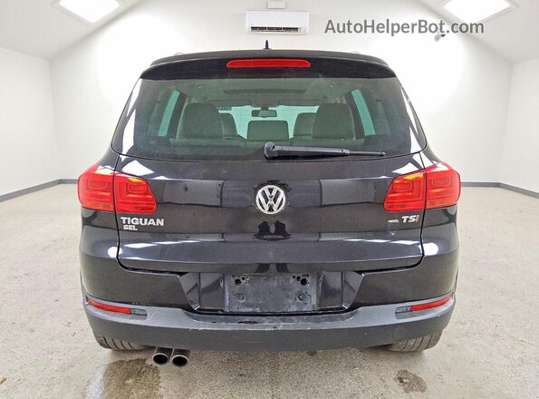 WVGVV7AX3HK034490 2017 VOLKSWAGEN TIGUAN Black Widok z tyłu