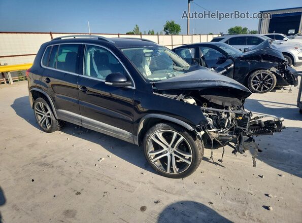 WVGVV7AX7HW512922 2017 VOLKSWAGEN TIGUAN Black Przód prawy