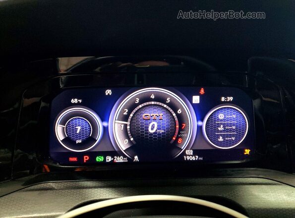 WVW3A7CD8RW234172 2024 VOLKSWAGEN GTI Gray ხელსაწყოთა პანელის ხედი