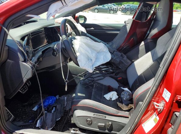WVW587CD6NW149006 2022 VOLKSWAGEN GTI Red Front interior view