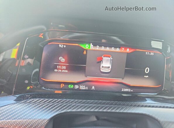 WVWAB7CD1PW188931 2023 VOLKSWAGEN GOLF Синий Вид щитка приборов