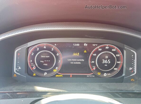 WVWAR7AN0NE012477 2022 VOLKSWAGEN ARTEON Red ხელსაწყოთა პანელის ხედი