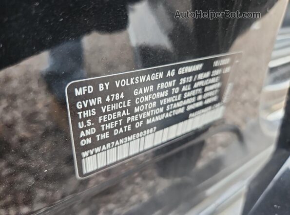 WVWAR7AN3ME003867 2021 VOLKSWAGEN ARTEON Black Շարժիչի բաժամունքի տեսք