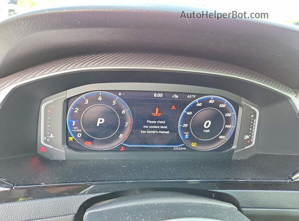 WVWAR7AN7PE009286 2023 VOLKSWAGEN ARTEON White Вид щитка приладів