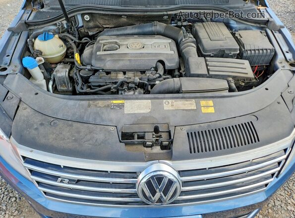 WVWBP7AN6GE502953 2016 VOLKSWAGEN CC Blue Rear interior view