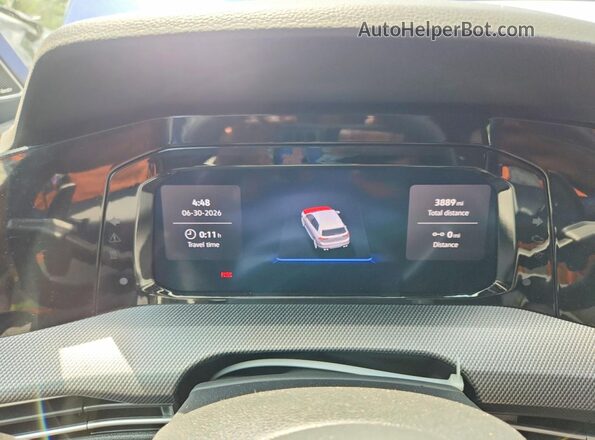 WVWJF7CD3TW177217 2026 VOLKSWAGEN GOLF Blue Instrument cluster view