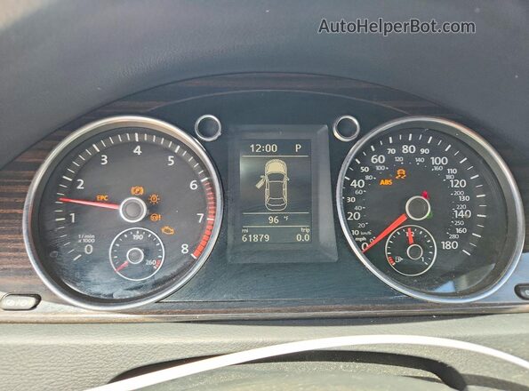 WVWKP7AN2HE504717 2017 VOLKSWAGEN CC Серебряный Вид щитка приборов