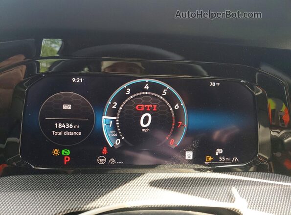WVWLA7CDXSW233966 2025 VOLKSWAGEN GTI Black ხელსაწყოთა პანელის ხედი
