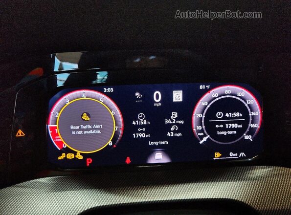 WVWLE7CD8TW260282 2026 VOLKSWAGEN GTI Black Instrument cluster view