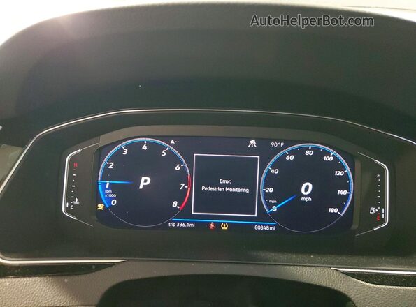WVWSR7ANXLE014206 2020 VOLKSWAGEN ARTEON Black Widok zestawu wskaźników