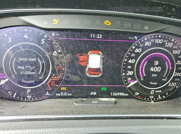 WVWVA7AU9KW169771 2019 VOLKSWAGEN GOLF Black Instrument cluster view