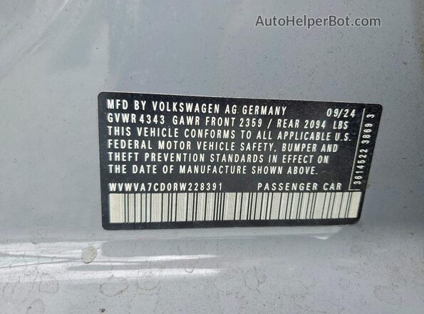WVWVA7CD0RW228391 2024 VOLKSWAGEN GTI Серый Вид подкапотного пространства