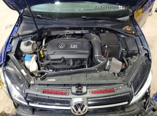 WVWVF7AU3HW071605 2017 VOLKSWAGEN GOLF Blue Вид задньої частини салону