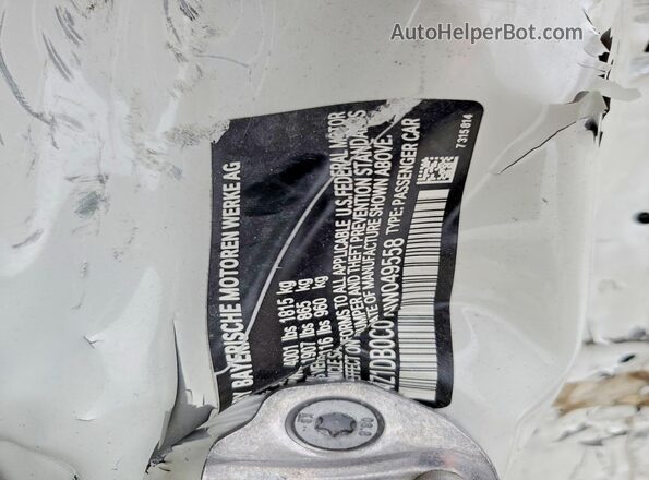 WZ1DB0C01NW049558 2022 TOYOTA GR White VIN sticker view