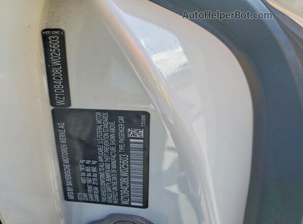 WZ1DB4C08LW025603 2020 TOYOTA GR White ძრავის განყოფილების ხედი