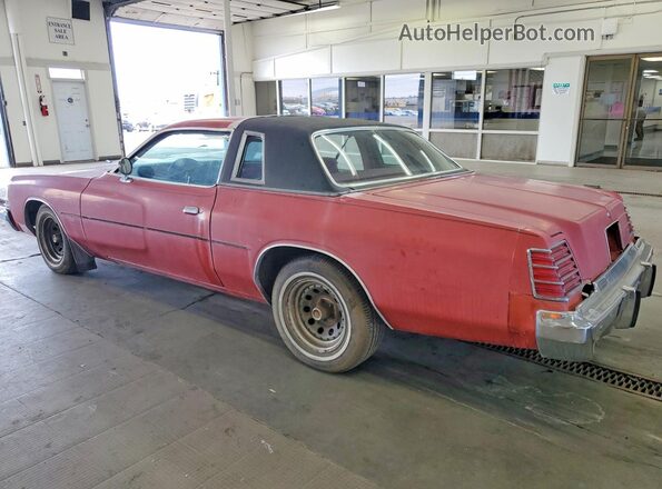 XS22G8R240100 1978 DODGE MAGNUM Красный Задняя левая четверть