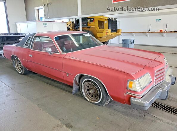 XS22G8R240100 1978 DODGE MAGNUM Красный Передняя правая четверть