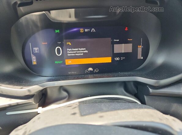 YSMED3KA0PL141729 2023 POLESTAR 2 Gray Instrument cluster view