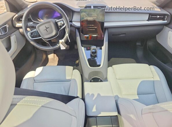 YSMED3KA1PL150116 2023 POLESTAR 2 Blue Dashboard view