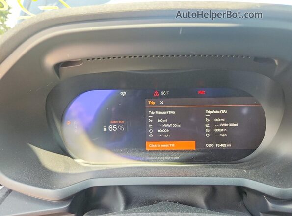 YSMED3KA1PL150116 2023 POLESTAR 2 Blue Instrument cluster view