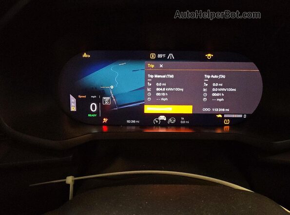 YSMED3KA3PL140140 2023 POLESTAR 2 Gray Instrument cluster view