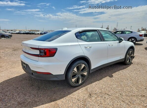 YSMED3KA3PL145709 2023 POLESTAR 2 White უკანა მარჯვენა