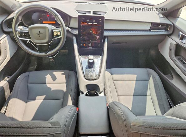 YSMED3KA4PL160669 2023 POLESTAR 2 White Widok deski rozdzielczej