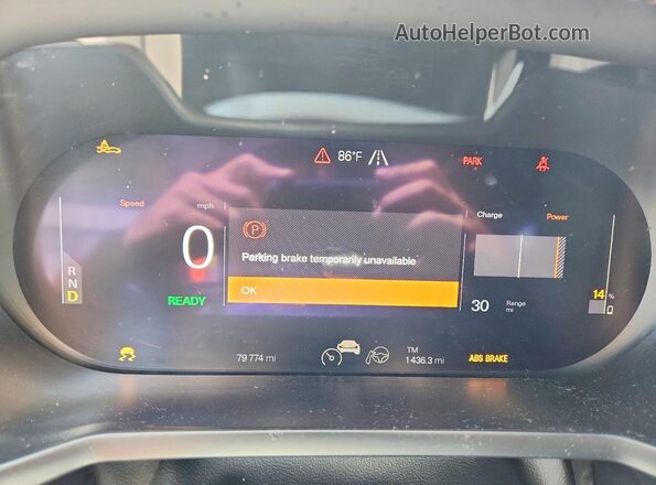 YSMED3KA6PL161144 2023 POLESTAR 2 Blue Вид щитка приладів