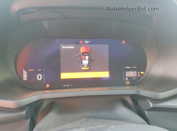 YSMED3KA9PL122080 2023 POLESTAR 2 Черный Вид щитка приборов