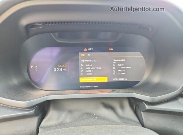 YSMED3KA9PL161154 2023 POLESTAR 2 Gray Սարքավորումների վահանակի տեսք