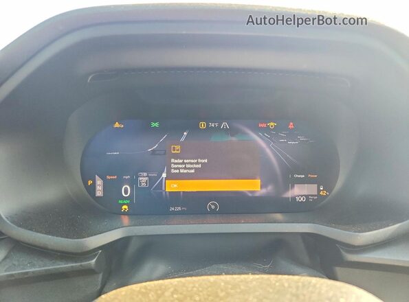 YSMEG3KA4PL116078 2023 POLESTAR 2 Белый Вид щитка приборов