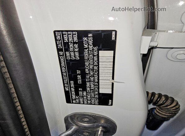 YSMEG3KA9PL136438 2023 POLESTAR 2 Белый Вид подкапотного пространства